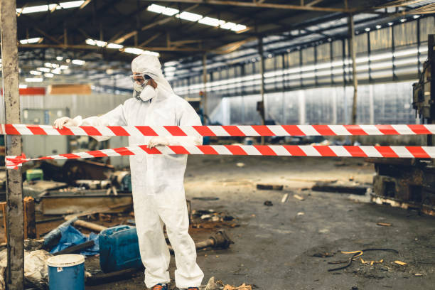 Professional Biohazard technician working in Sparrows Point, MD